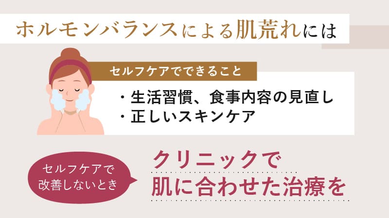 セルフケアで改善しない肌トラブルはクリニックで治療を