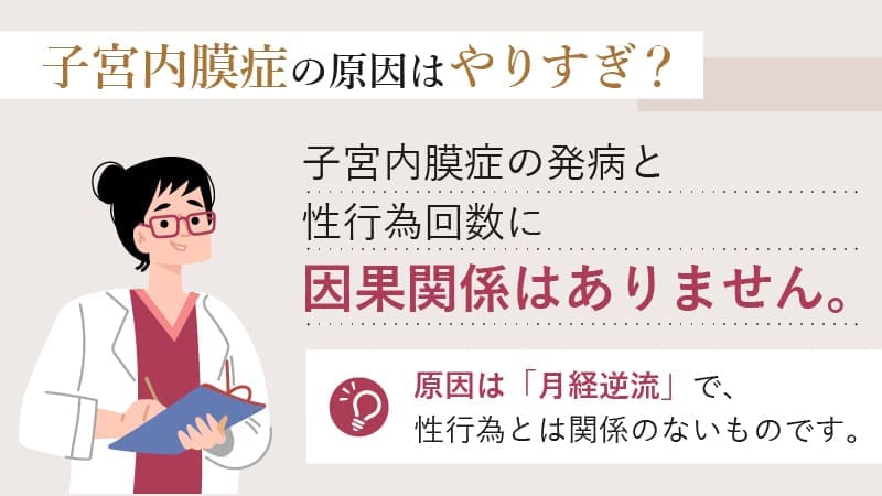 子宮内膜症は「性行為のやりすぎ」が原因？